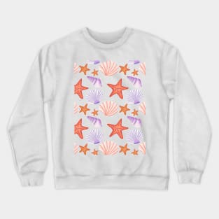 Sea Life Pattern: Dreaming at the beach Crewneck Sweatshirt